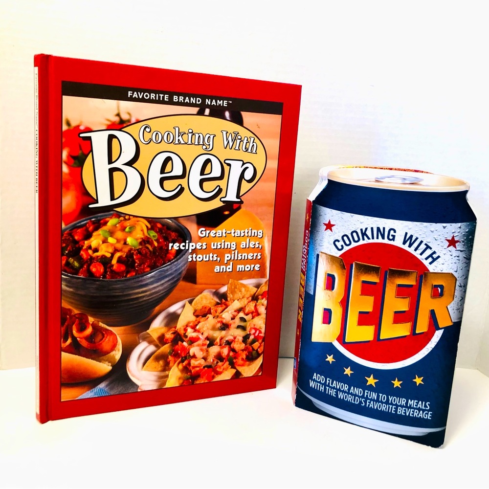 2 Cooking with Beer Books, Hardcover, Excellent Condition, Lots of Great Recipes